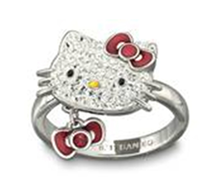  Kitty Rings on Swarovski   S Hello Kitty Ring