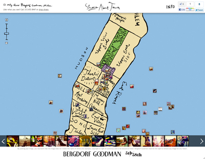 Shoe Store  on Bergdorf   S Shoe About Town Map