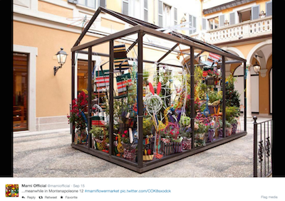 Marni Flower Market tweet