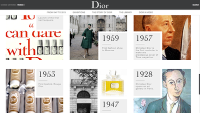 Dior favors heritage to ecommerce on redesigned Web site - Luxury Daily ...