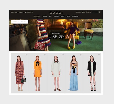 gucci web design