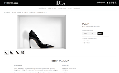 Dior makes iconic comparison to tout stiletto's silhouette-enhancing ...