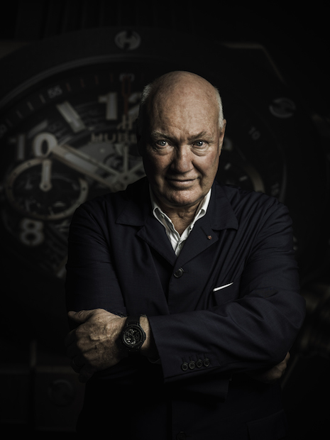 Jean-Claude Biver, CEO of Hublot Watches, and president of the LVMH watch division. Photographed by Daniel Lopez-Paullada in Geneva, Switzerland