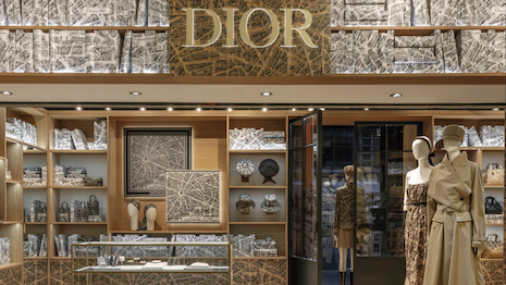 Harrods department store interior, luxury fashion shops in London